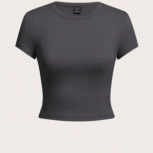 Shein grey basic top